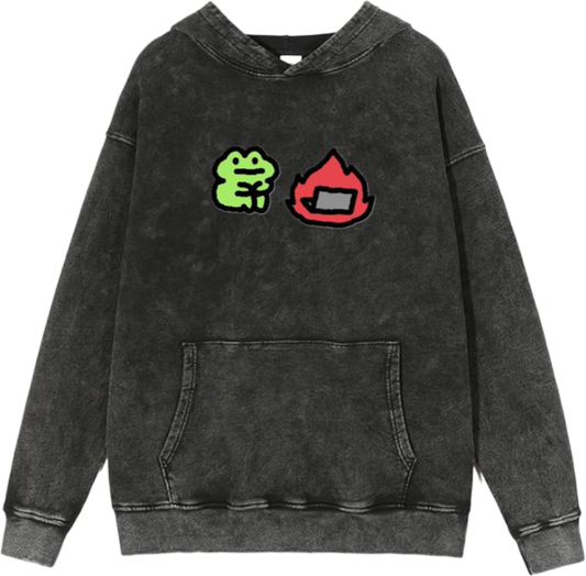 Frog Oversize Hoodie Washed 33