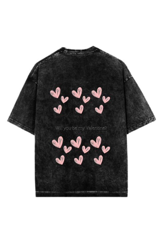 VaIentine coupIe One Size t- shirt Washed Back 33