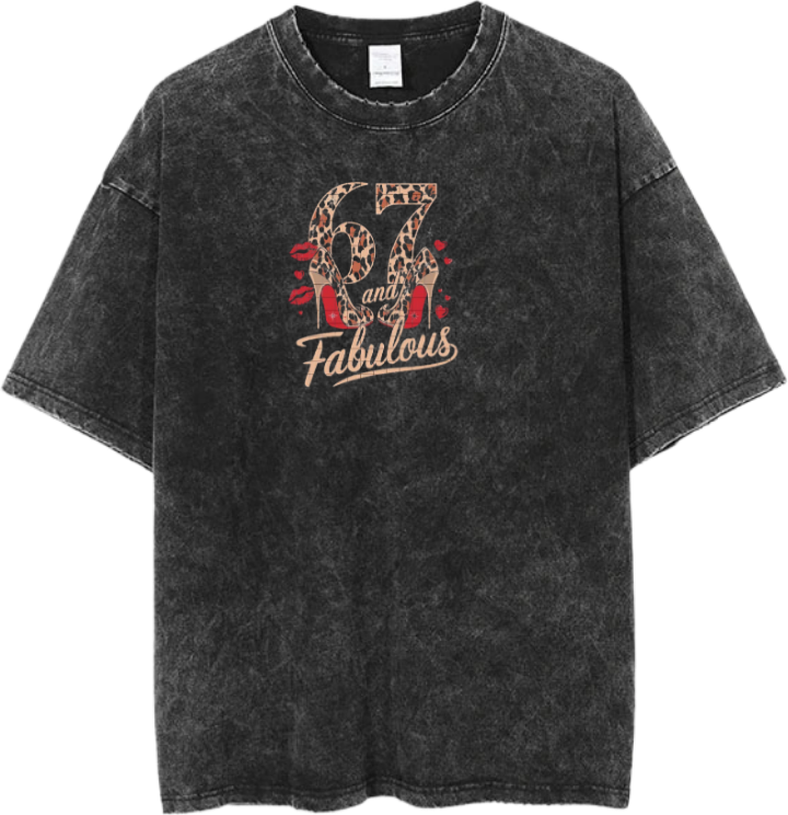 67 designs One Size t- shirt Washed 33
