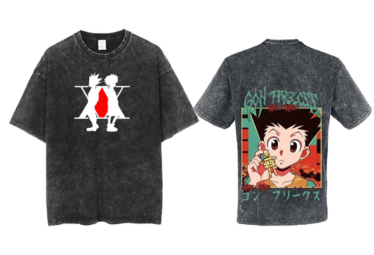Hunter × Hunter t- shirt One Size Washed Back 33