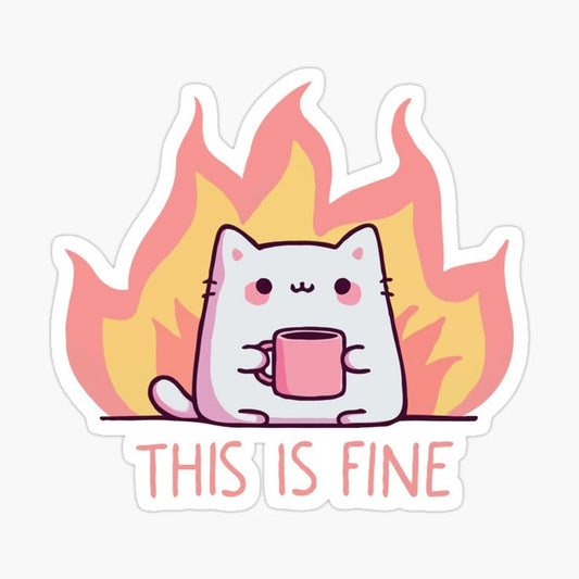 Sticker coffee THIS IS FINE 33