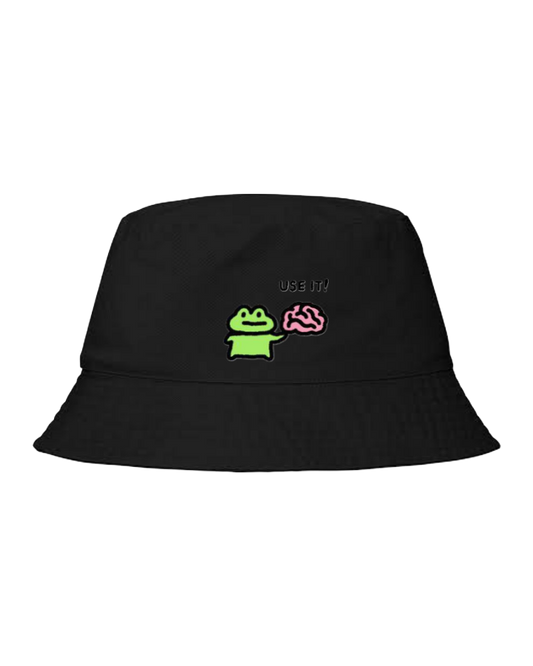 Frog Bucket hat Fishman hat cap Black 33
