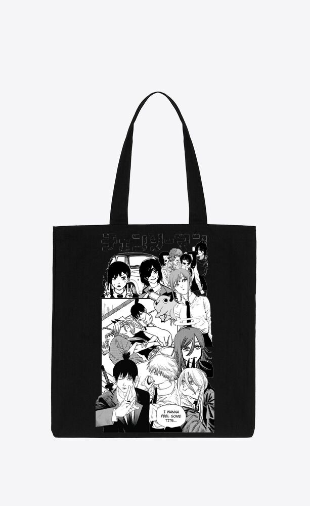 Chainsaw Man tote bag Black 33