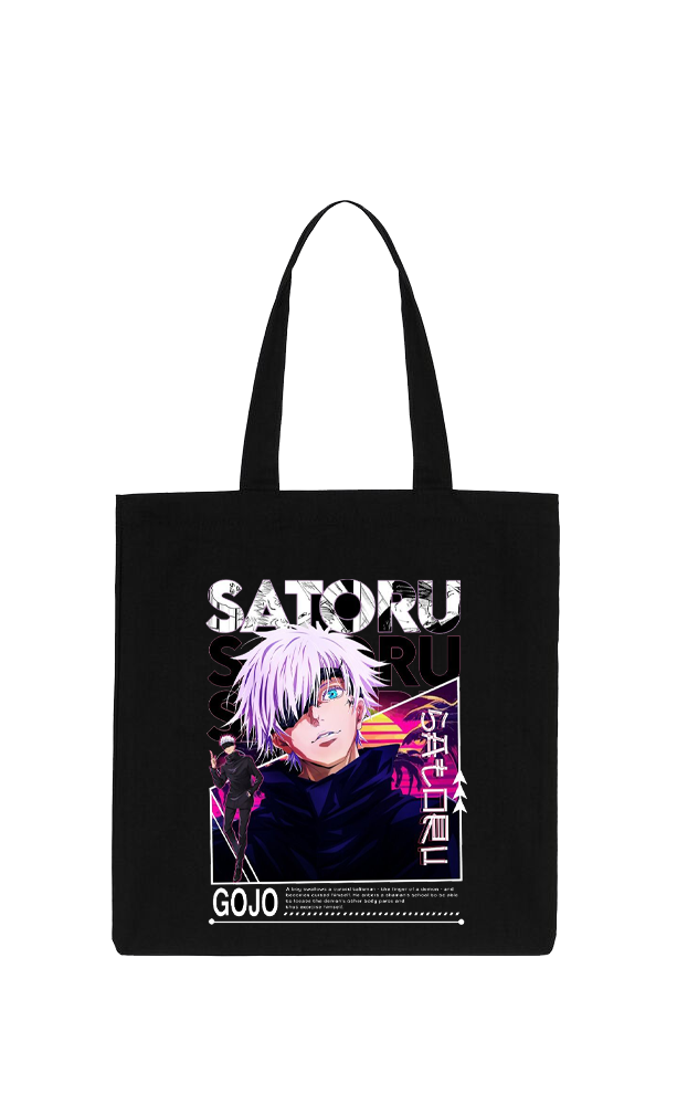 jujutsu kaisen GOJO  tote bag Black 33
