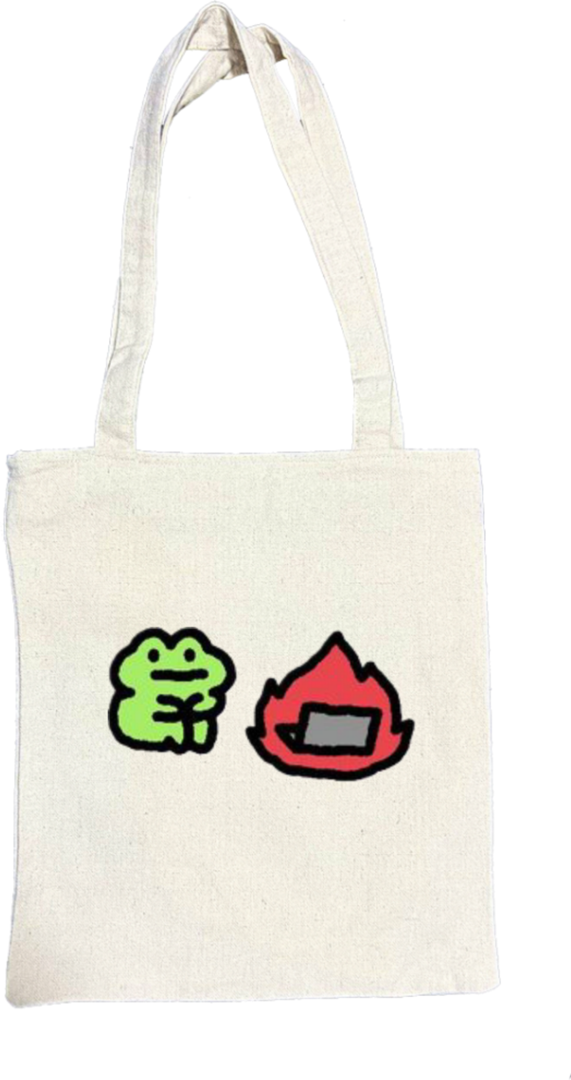 Frog tote bag beige 33