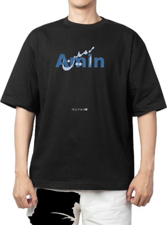 names t- shirt One Size Black Amin 33