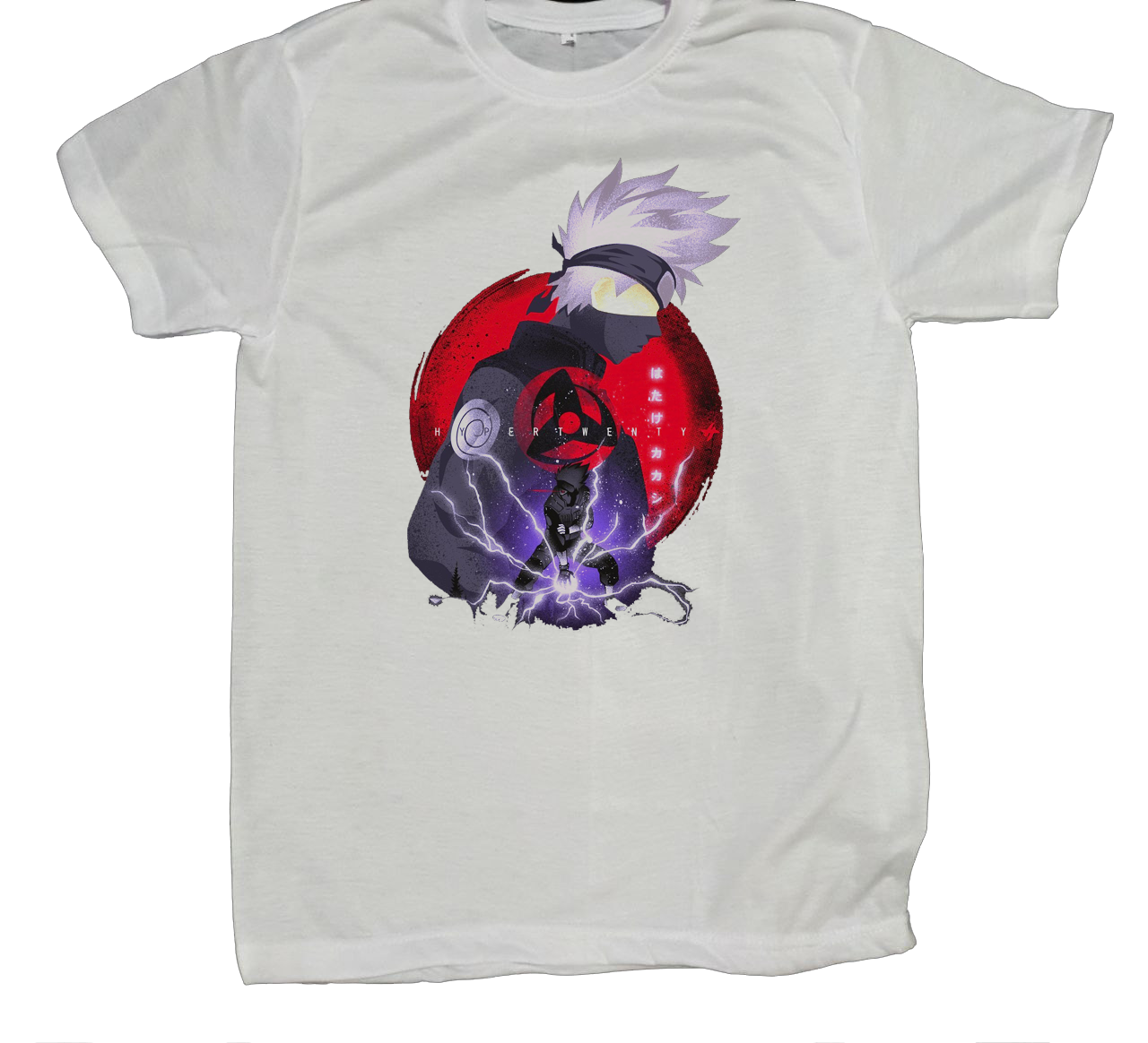 Naruto Shippuden t- shirt fat White 33