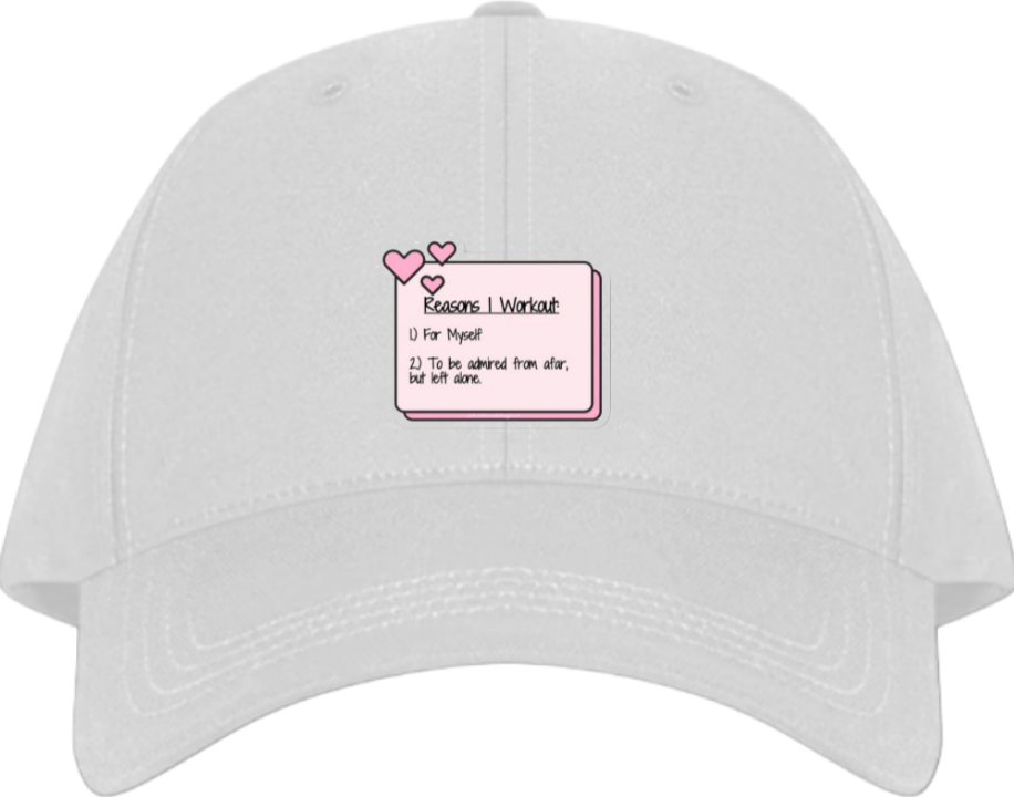 workout gym pilates Baseball cap White 33
