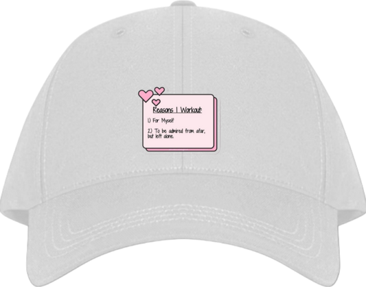 workout gym pilates Baseball cap White 33