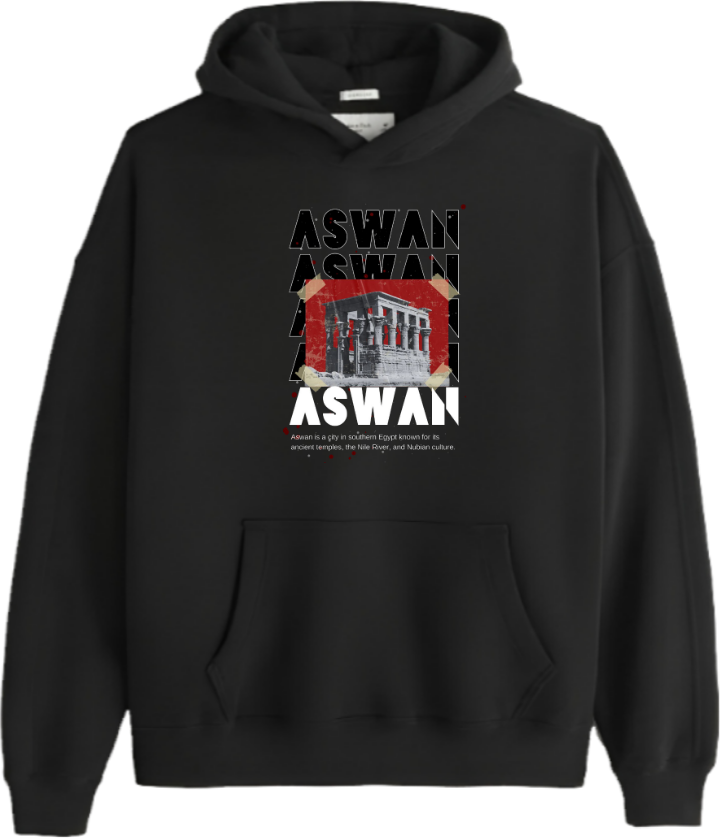 Egypt Over Size hoodie Black 33