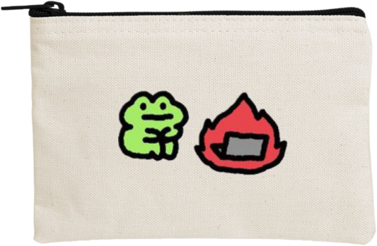 Frog wallet pencil case Beige 33