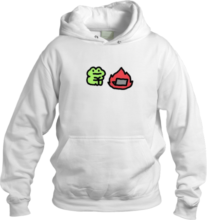 Frog Oversize Hoodie White 33