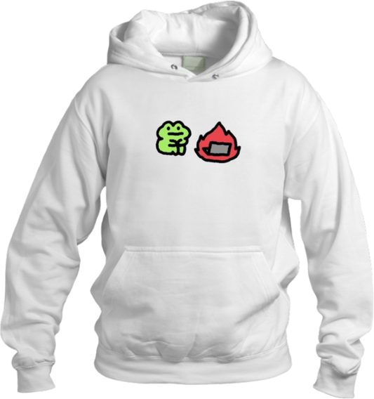 Frog Oversize Hoodie White 33