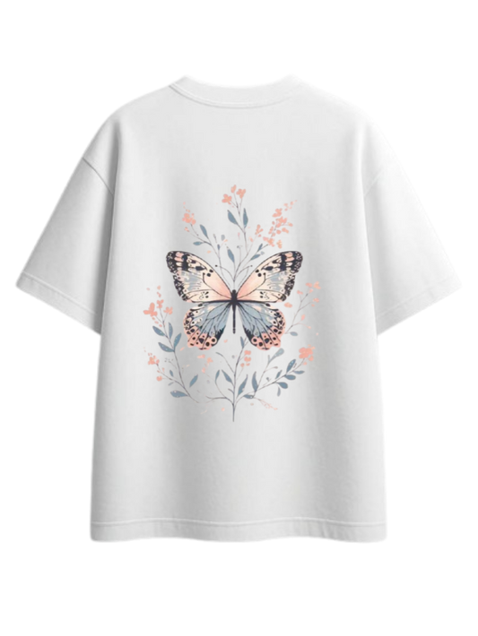 butterflies t- shirt White Back 33