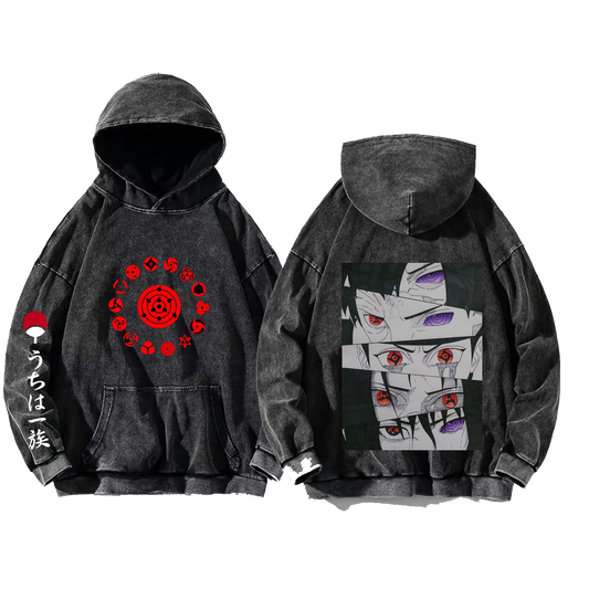 Naruto Shippuden One Size hoodie Washed Back 33