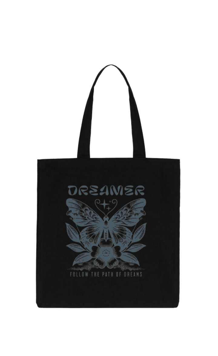 butterflies tote bag Black 33