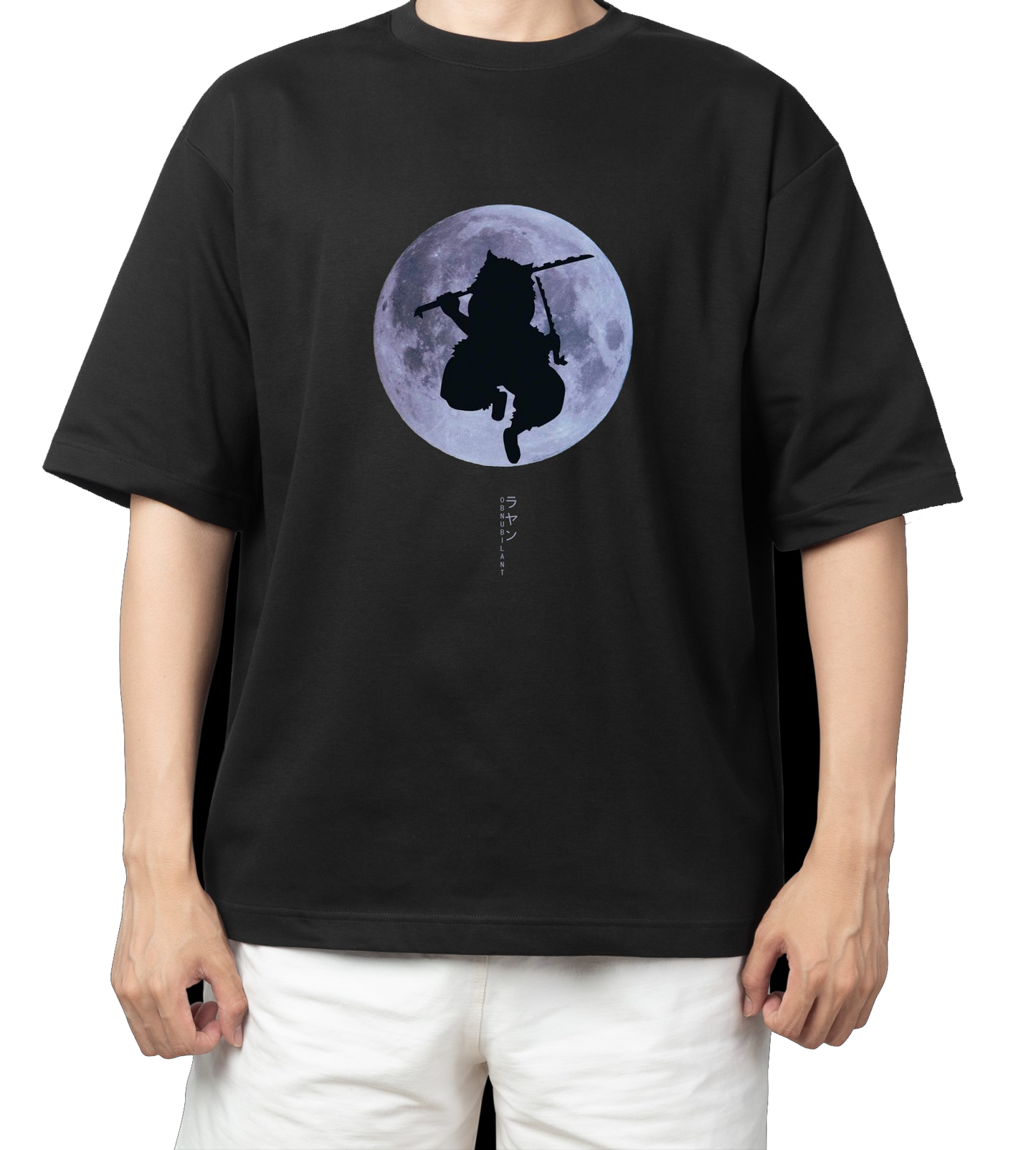 Anime Demon slayer nezuko tanjiro t- shirt Oversize Black 33