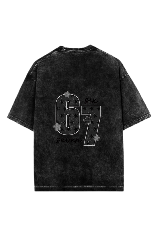 67 designs One Size t- shirt Washed Back 33