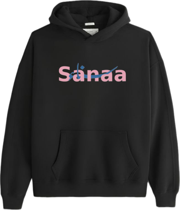 names One Size hoodie Black Sanaa 33