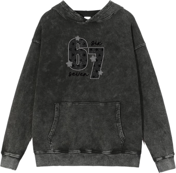 67 designs Oversize Hoodie Washed 33