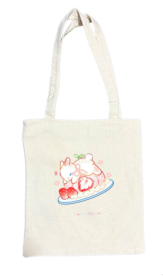 bunny tote bag White 33