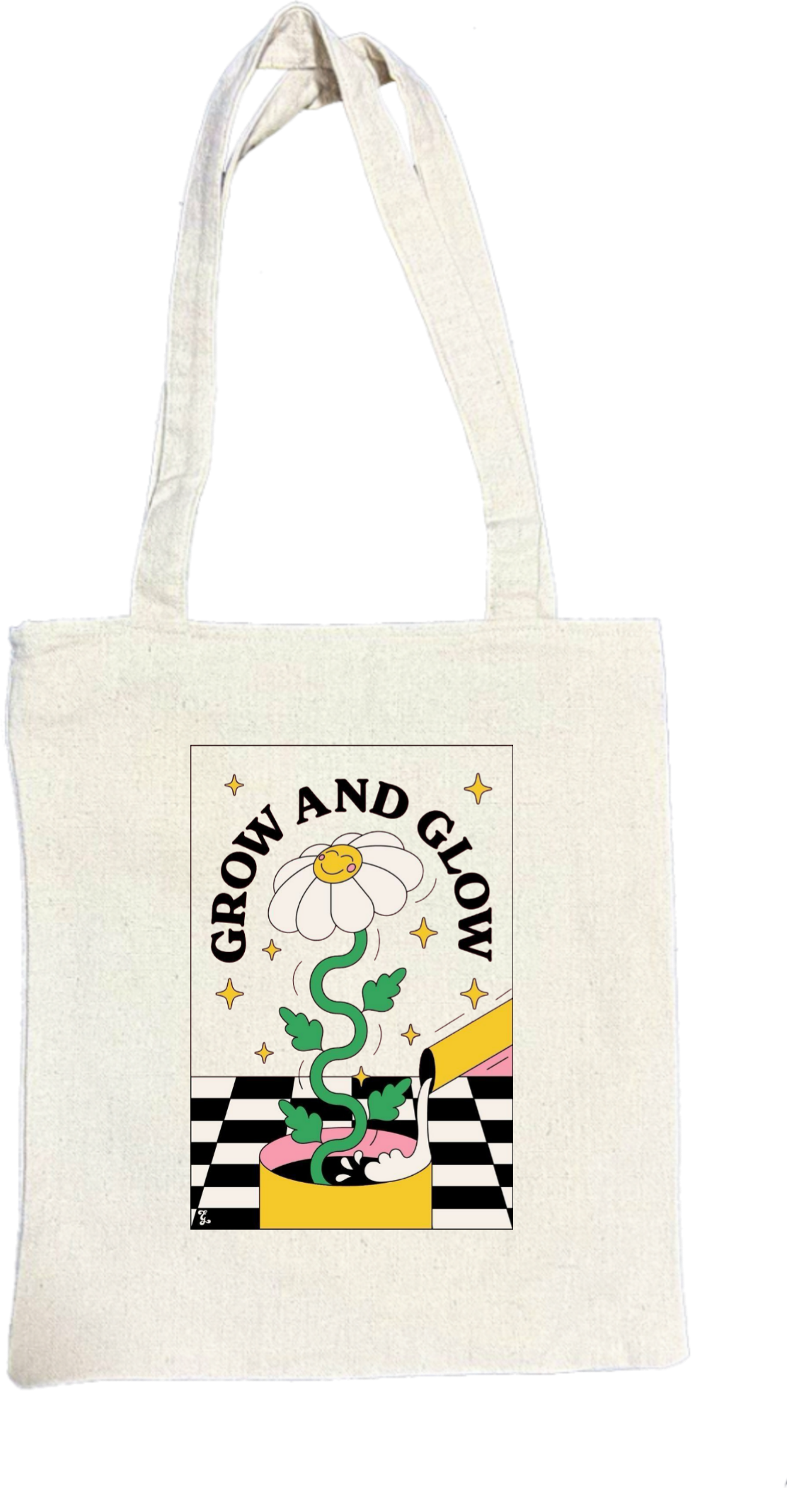 + GROW AND GLOW tote bag beige 33