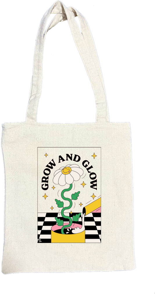+ GROW AND GLOW tote bag beige 33