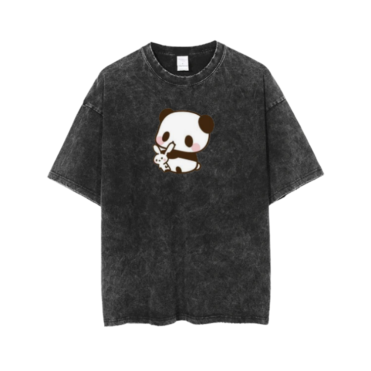 PANDA One Size t- shirt Washed 33
