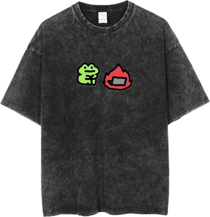 Frog One Size t- shirt Washed 33