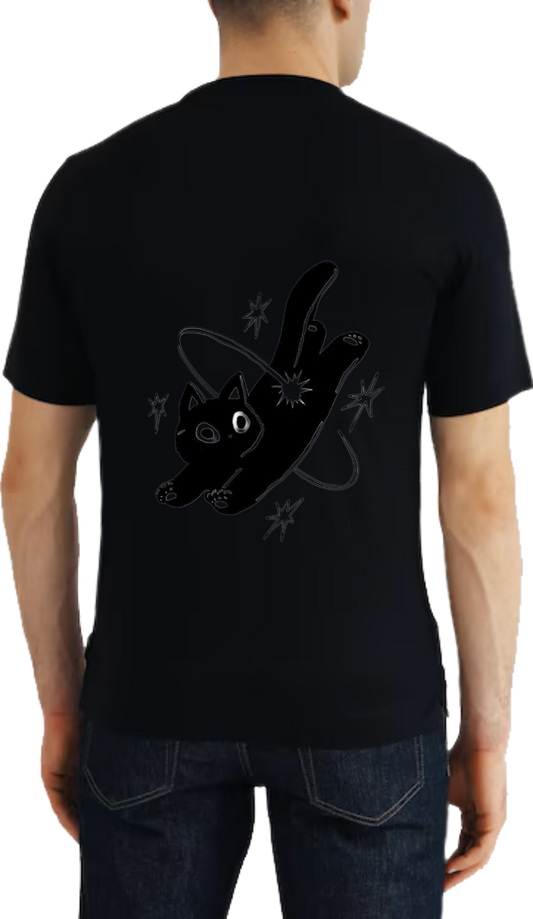 Fleck t- shirt One Size Black back 33