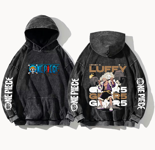 one piece One Size hoodie Washed Back 33