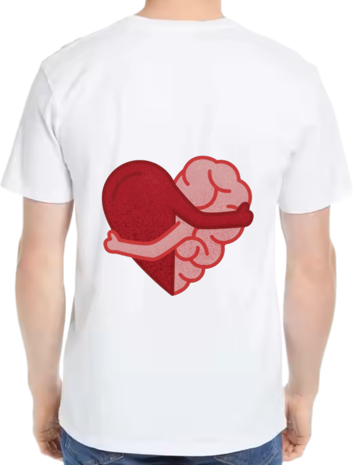Mental and emotional t- shirt One Size White back 33
