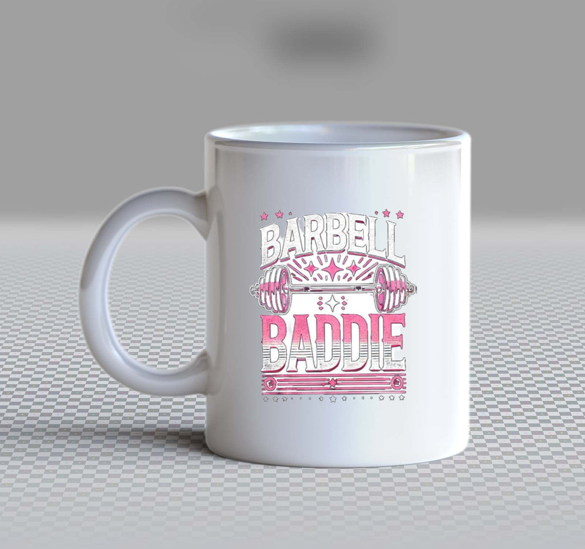 BARBELL BADDIE Mug White  110