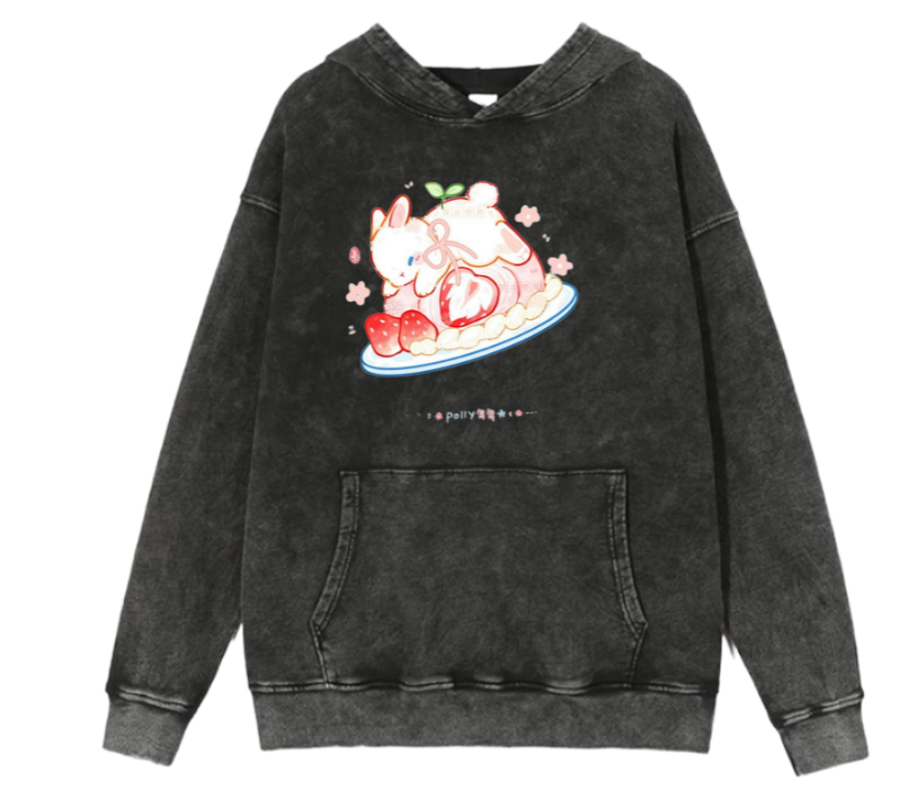 bunny Oversize Hoodie Washed 33