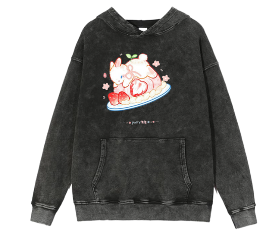 bunny Oversize Hoodie Washed 33