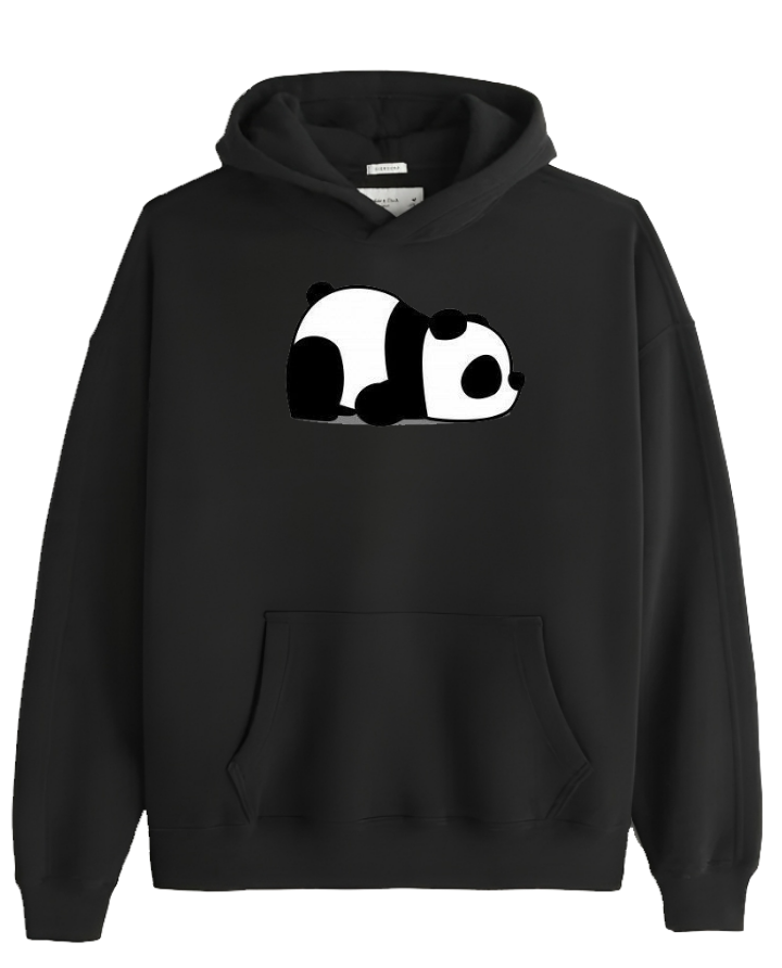 PANDA Oversize Hoodie Black 33