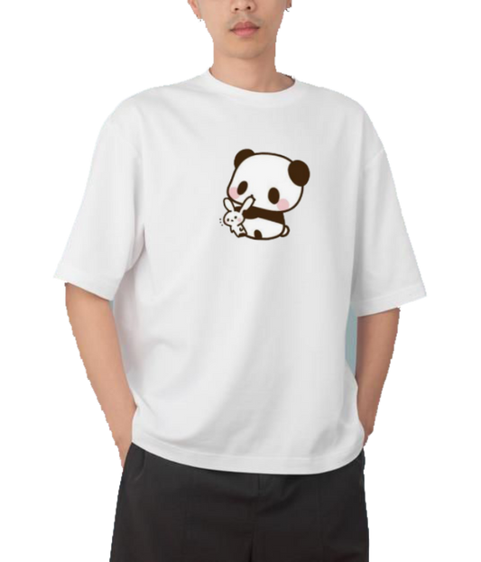 PANDA Oversize Hoodie White 33