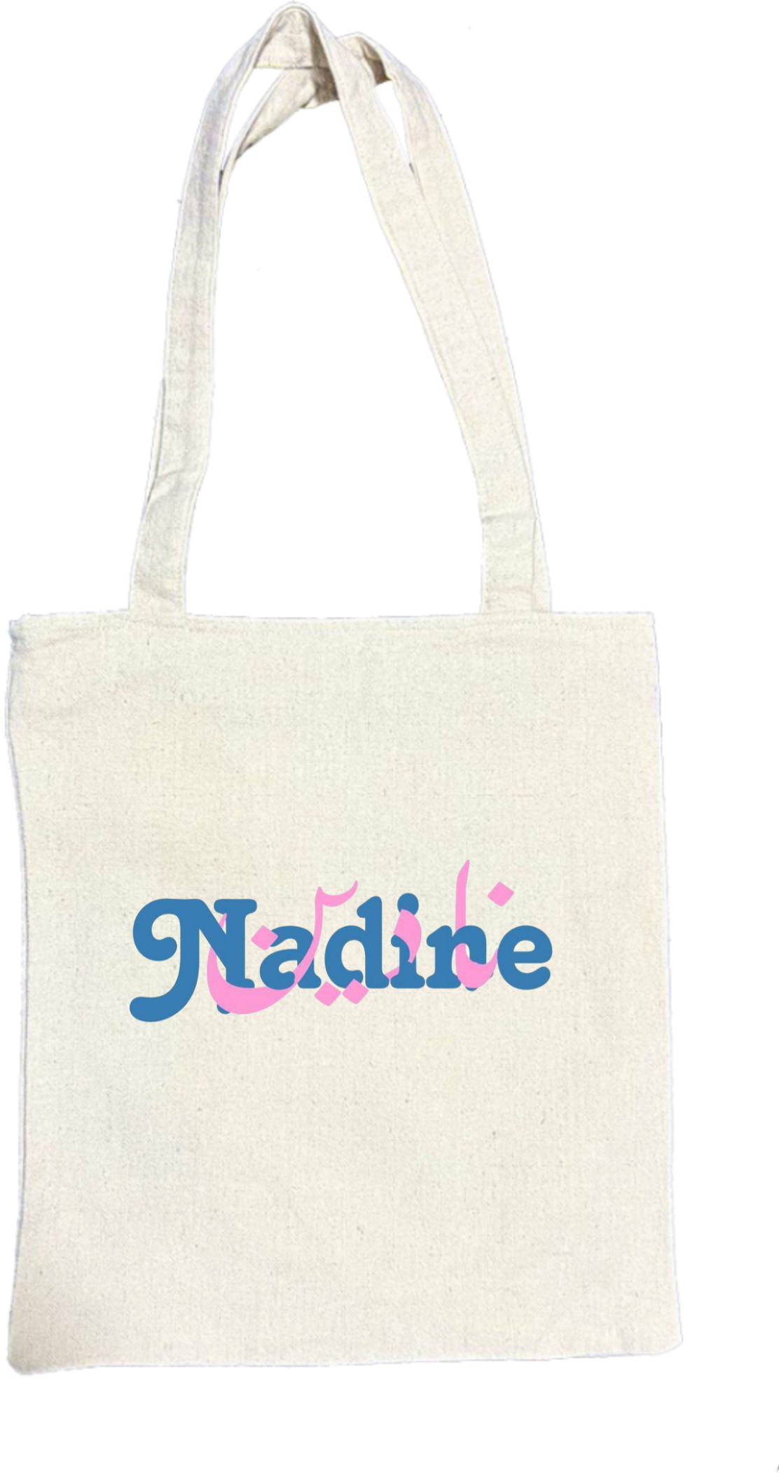 names tote bag beige Nadire 33