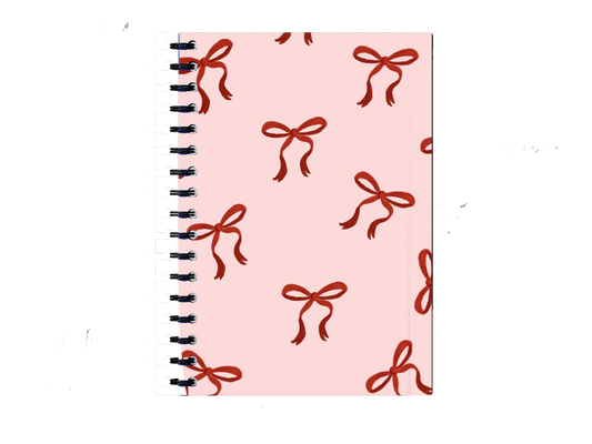 Red Bows Pattern Notebook A5 33