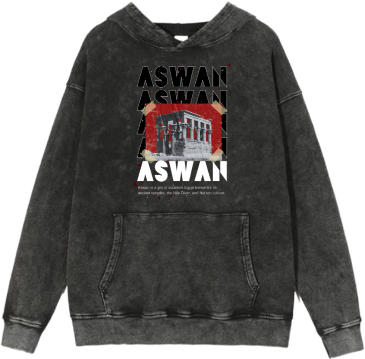 Egypt Over Size hoodie Washed 33