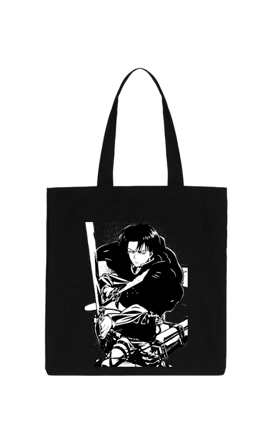 Anime Attack on titan shingeki no kyojin Aot Black tote bag 34