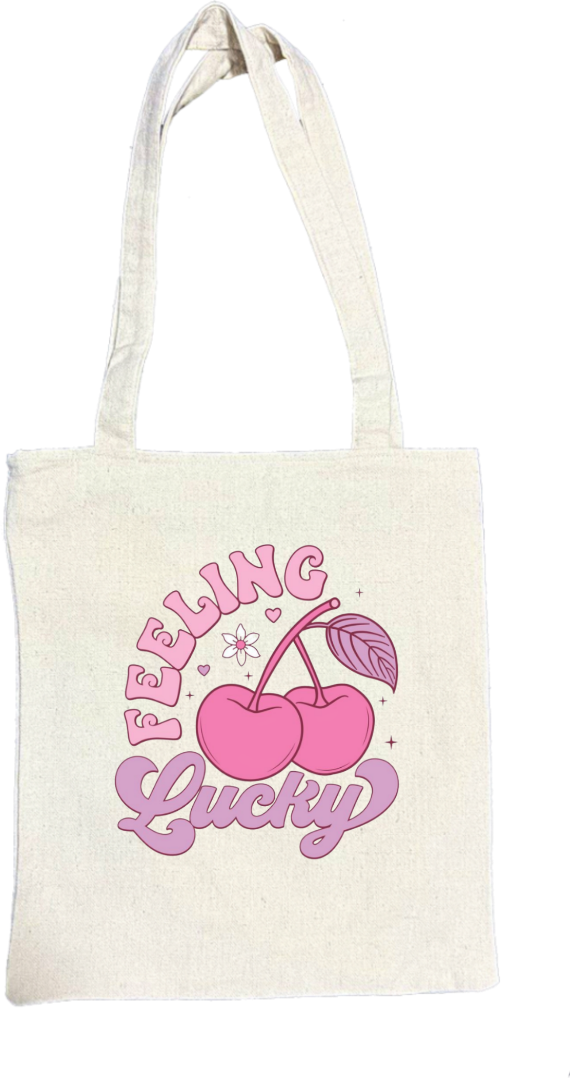 Feeling Lucky tote bag beige 124