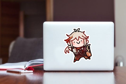 "Genshin Impact Kazuha Anime Sticker, Waterproof Vinyl Cute Decal for Laptop, Water Bottle, Hydro Flask, Skateboard, Luggage, Kawaii Gaming Merchandise Gifts