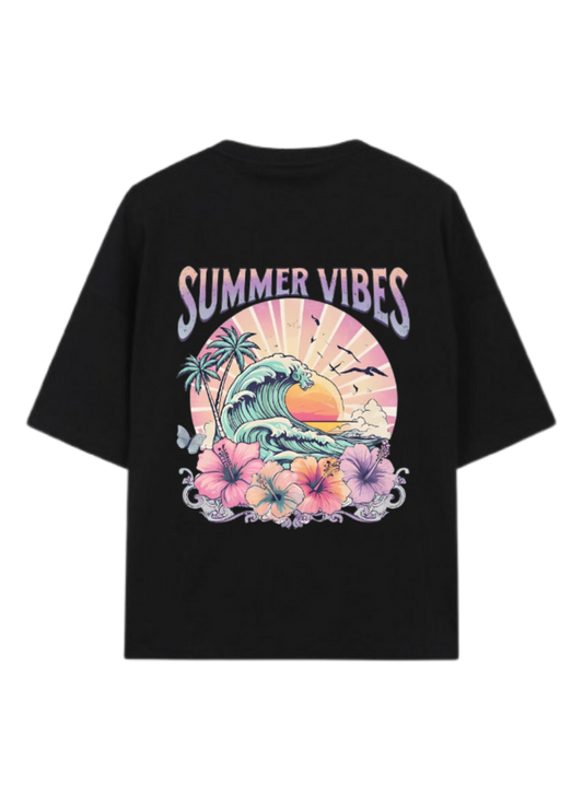 Summer Vibes t- shirt Black Back 34