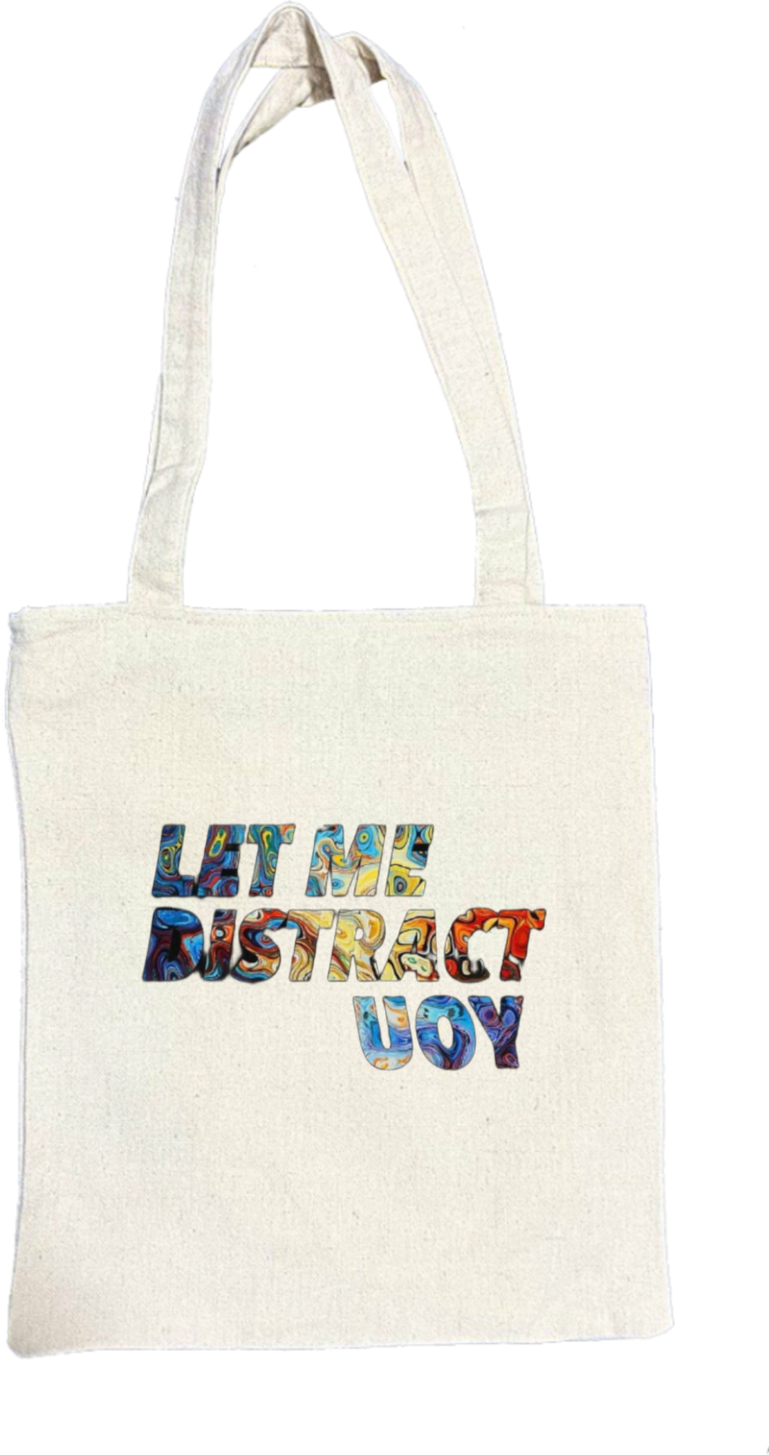 LAT ME BISTRACT UOY tote bag beige 174