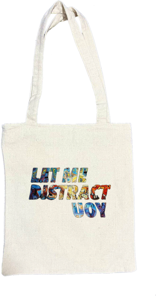 LAT ME BISTRACT UOY tote bag beige 174