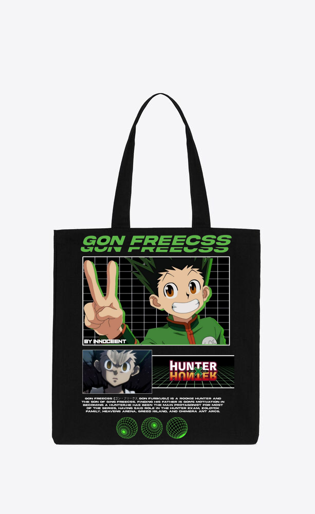 Hunter × Hunter tote bag Black 33