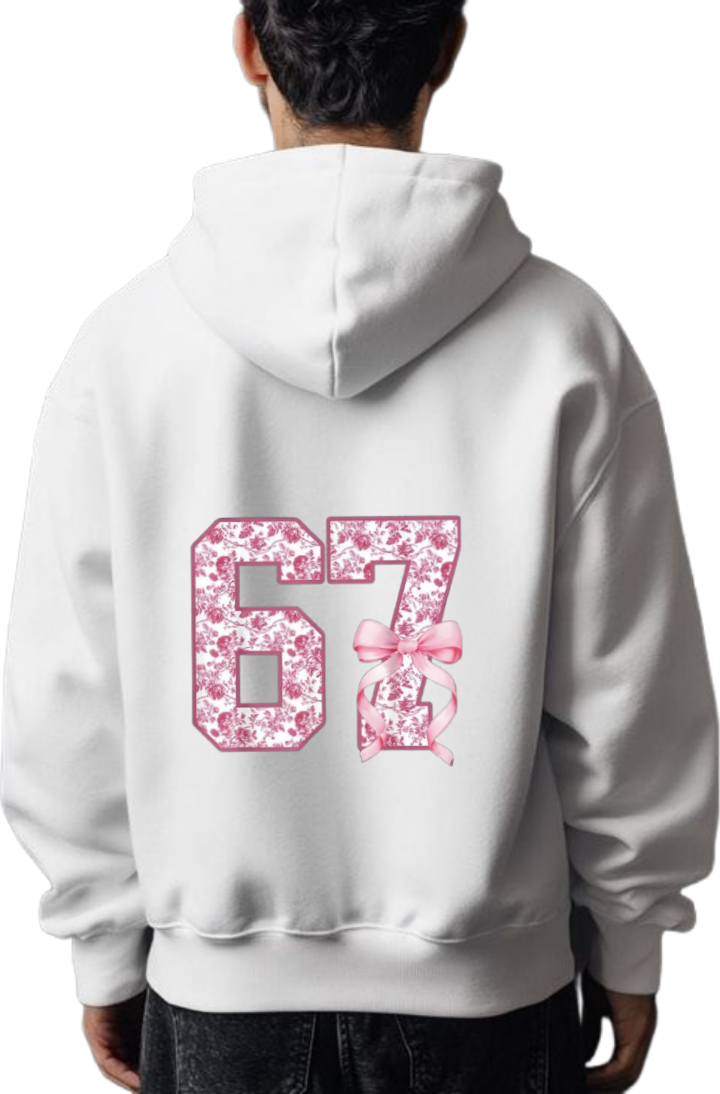 designs 67 Oversize Hoodie White Back 34