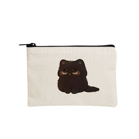 cat wallet pencil case Beige 34