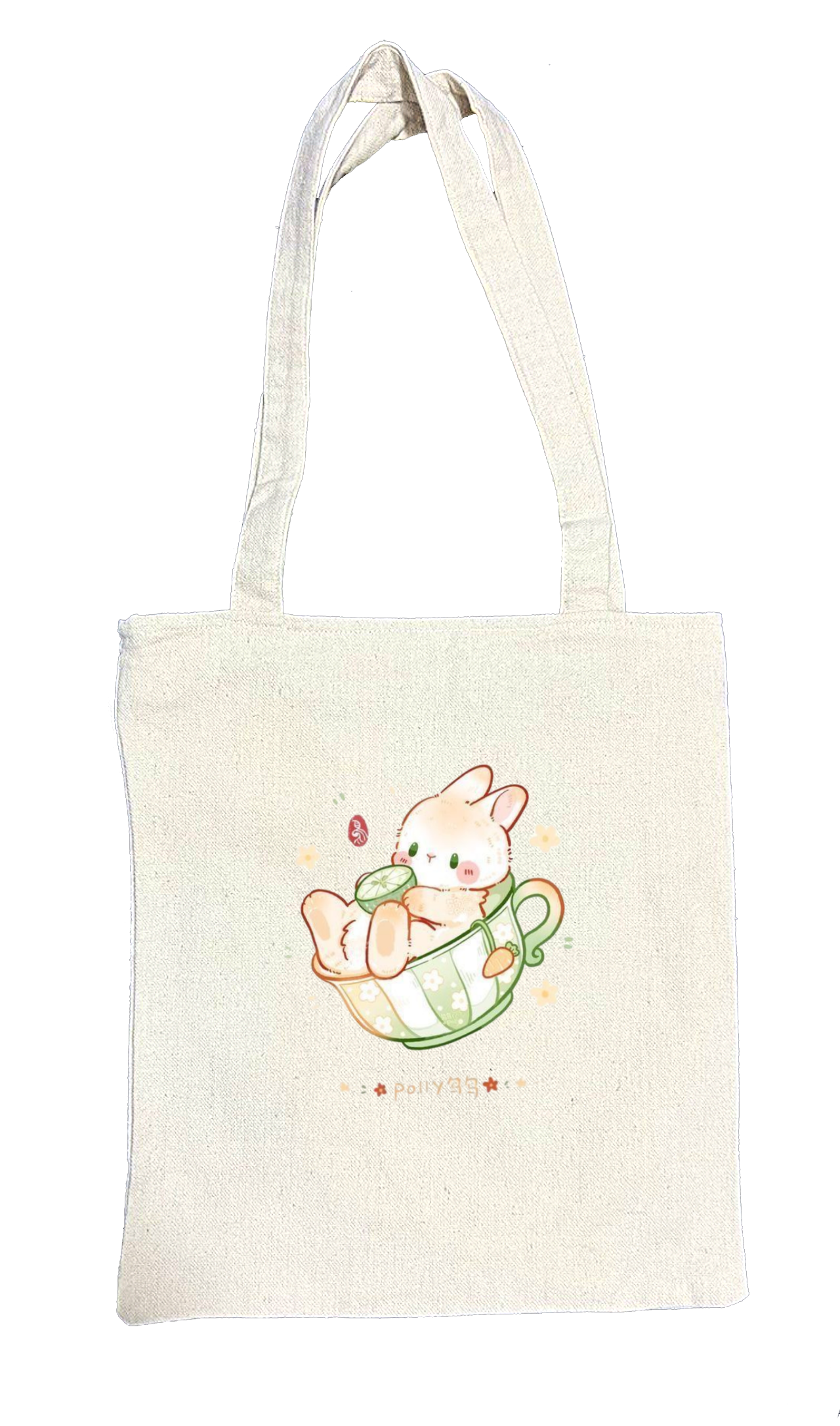 bunny tote bag White 34